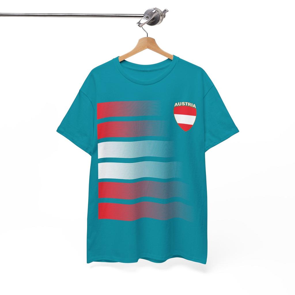 Austria Flag Soccer Tee, Austrian Soccer Shirt, 2026 Jersey Style Shirt