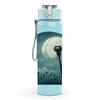 1PC Dandelion Moon Night Art 750ml Color Plastic Sports Water Bottle Leakproof Flip Straw Lid Suitable for Sports Office Home Use