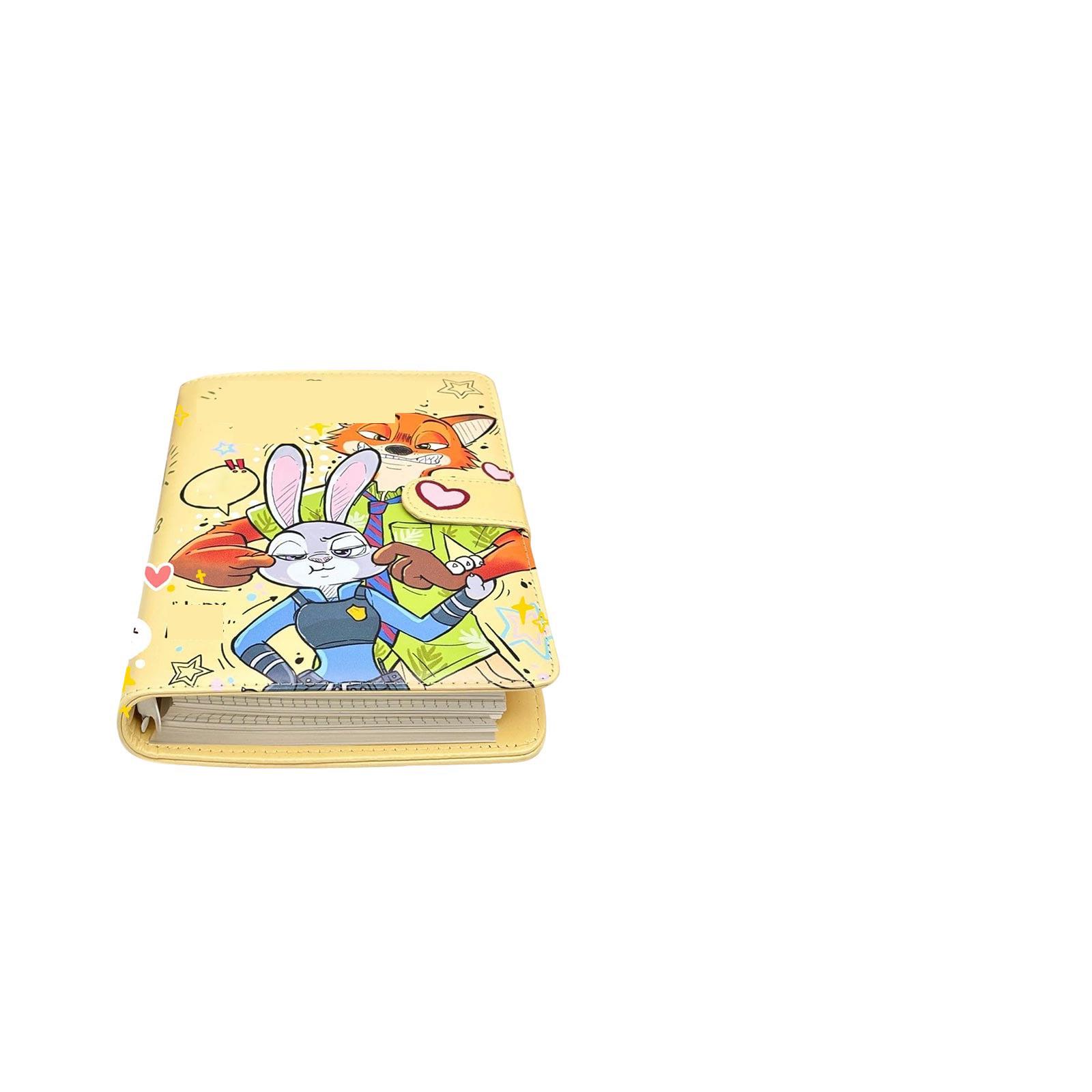 

A6 Soft Leather Magnetic Hand-held Notebook For Junior High School Students, High Appearance Level Loose-leaf Notebook One Size