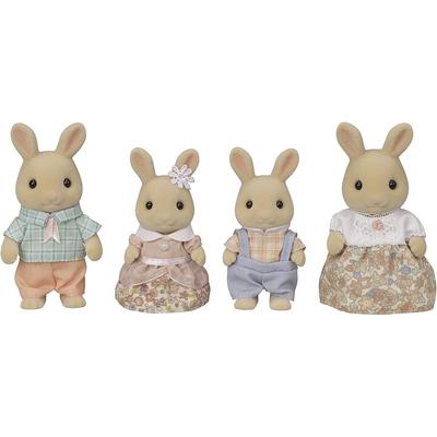 Sylvanian Families Milk Rabbit Family Doll Set FS-47 for Ages 3 and Up Toy House