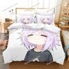 Nekomata Okayu Bettwäscheset Jungen Mädchen Twin Queen Size Bettbezug Kissenbezug Bett Kinder Erwachsene Mode Heimtextil