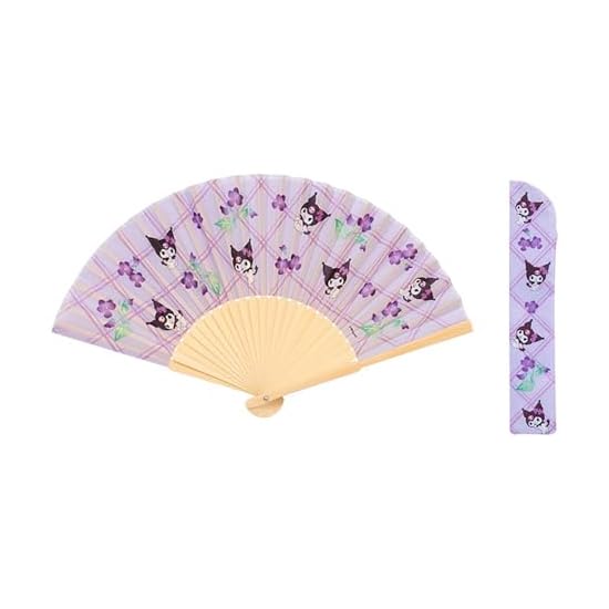 SANRIO Kuromi Folding Fan with Case 835986