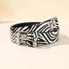 Leopard Print Heavy Metal Belt Punk Women's Belts Trend Jeans Belt  Fashion Decoration