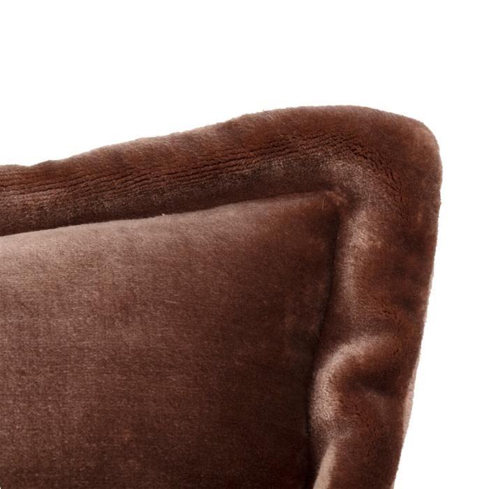 Coussin "Cuddly" 38 x 58 cm et 53 x 53 cm flanelle 550 g - Cuddly Marron - Coussin 38 x 58 cm