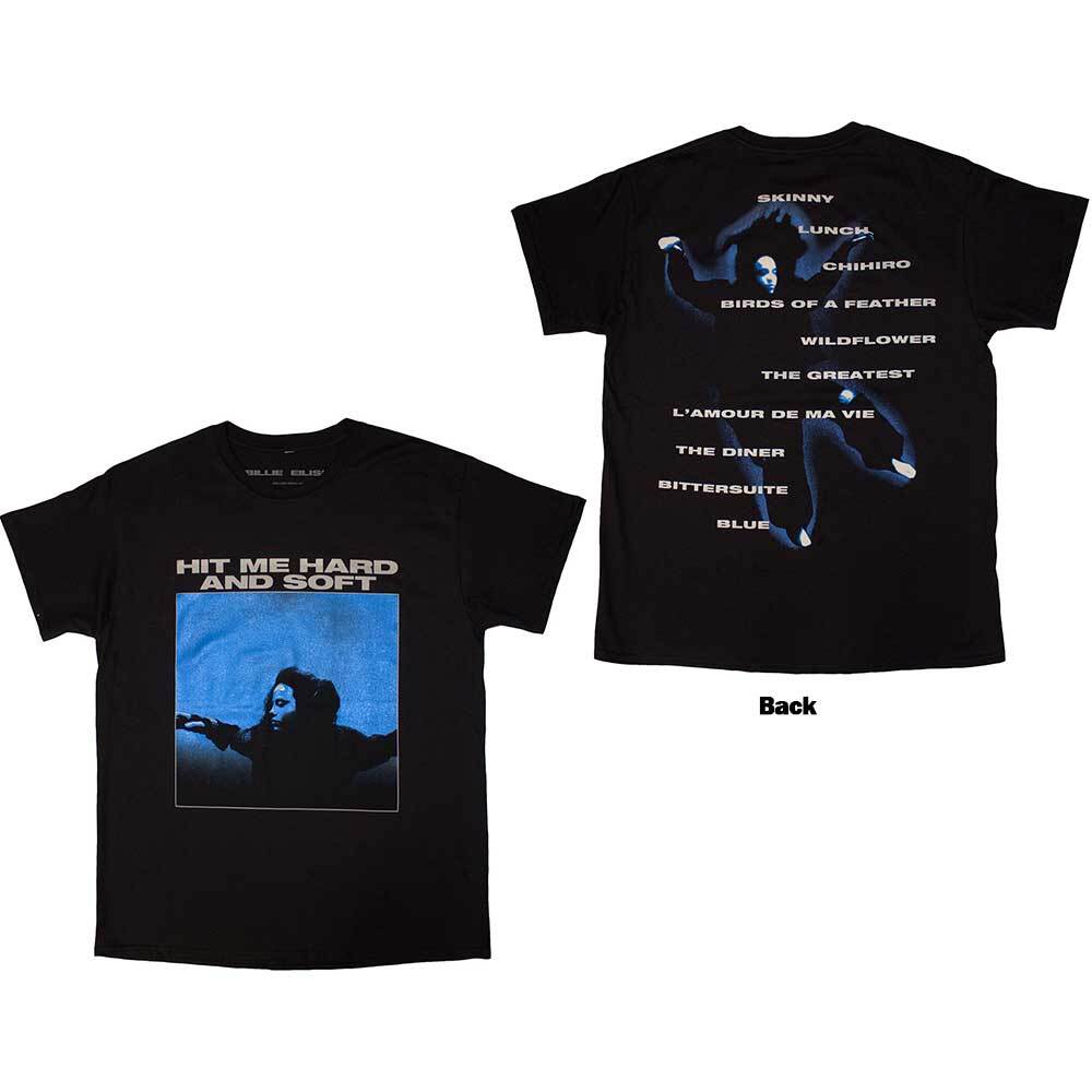 

Billie Eilish Hit Me Hard And Soft Tracklist T-Shirt Black New Unisex T-Shirt XXXXL