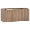 Day and Night - Day and Night Wall-mounted Bathroom Cabinet Solid Teak Wood 90x39x40 Cm
