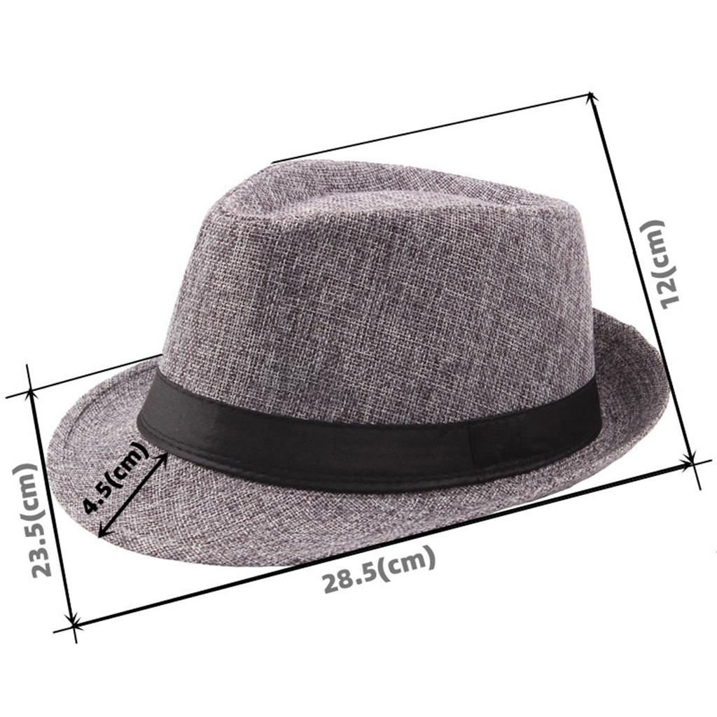 Elegant Men'S Hat Premium Linen Blend Material Classic Wide Brim Design Vintage Inspired Formal Stylish Accessory