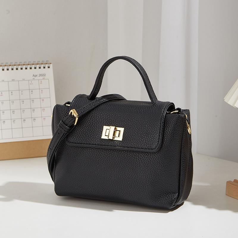 

Spring and summer new retro women s bags solid color handbags versatile women s commuting small square bag shoulder messenger bag чёрный