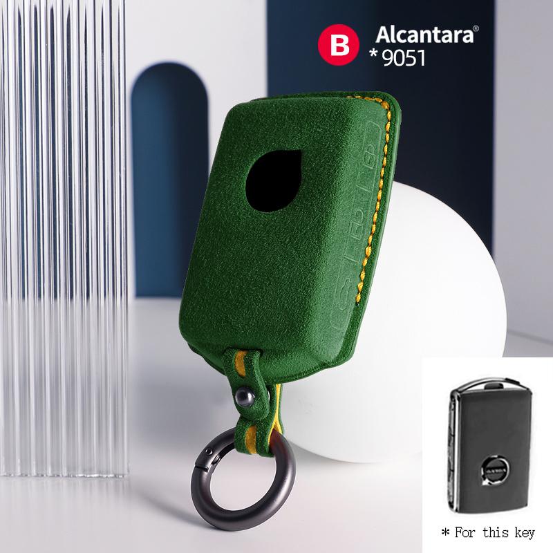 

Алькантара для Volvo S90 S60 XC60 XC40 V60 V90 Чехол для ключа автомобиля держатель Обложка Замшевый брелок Пульт защиты Аксессуары
