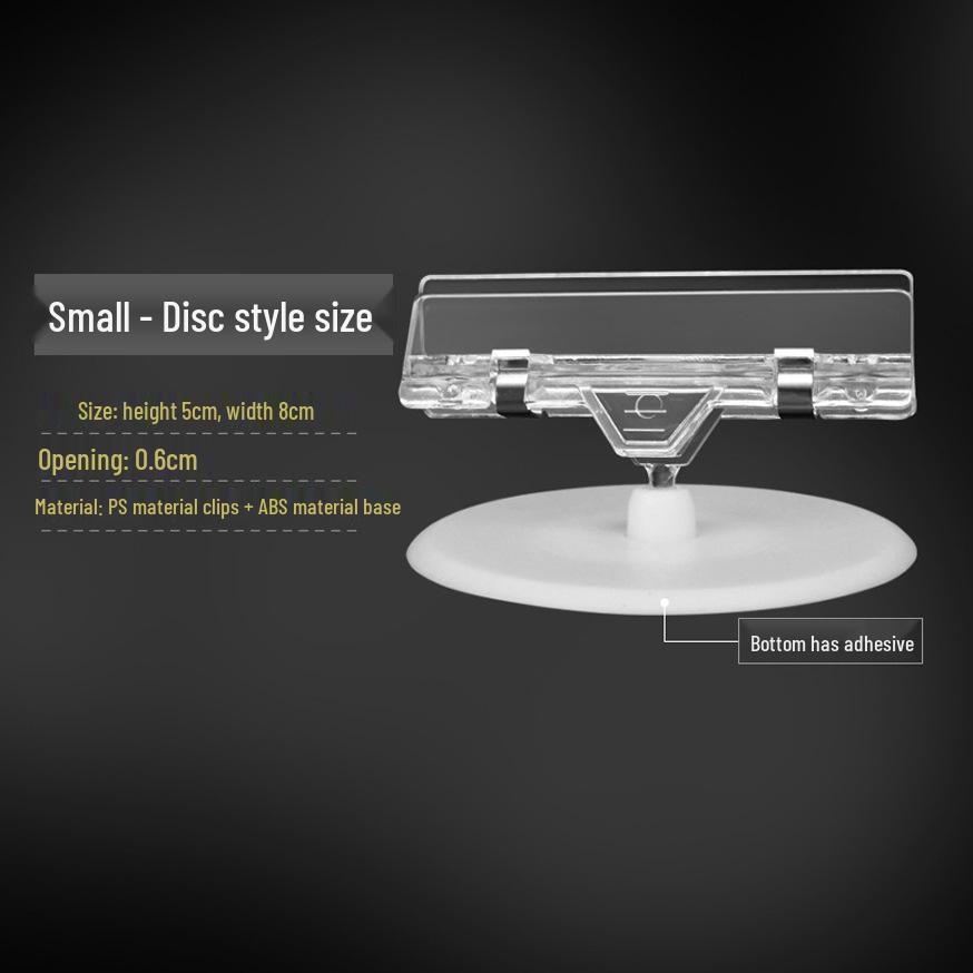 Doppelköpfiger Regaletikettenclip für Preisschilder in Supermärkten