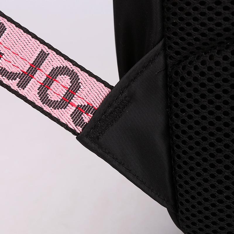 Korean Style Printed Canvas Backpack for Students Fashionable Youth School Bag Trendy Casual Commute Shoulder Bag KTB