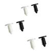 100 Pcs Black White Push Pins Plastic Hole Hood Pressure Pins for Car Roof