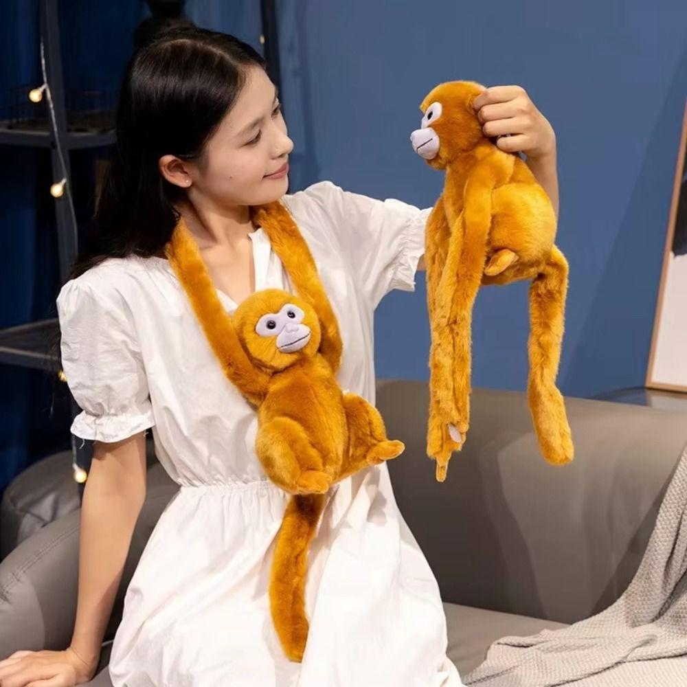 Realistice Large Plush Monkey Doll Stuffed Doll Orangutan Plush Doll Monkey Plush Toy Kid Gift
