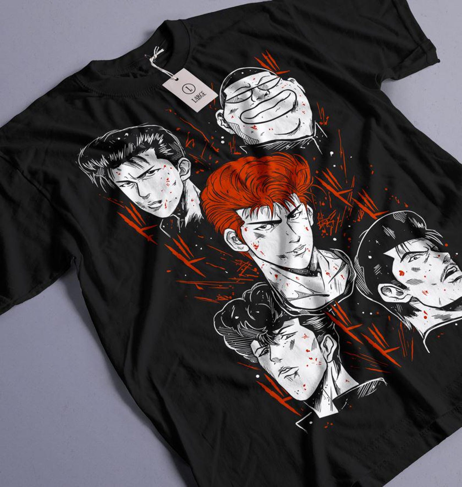 Unisex T shirt, Sport 90s Anime Lovers, Basketball Anime T shirt, Otaku Ropa, Graphic Anime Unisex Shirt 4XL
