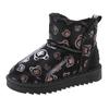 Girls' Winter Snow Boots Soft Sole Plus Velvet Thickened Shoes for Middle and Large Children Boys Cotton Shoes