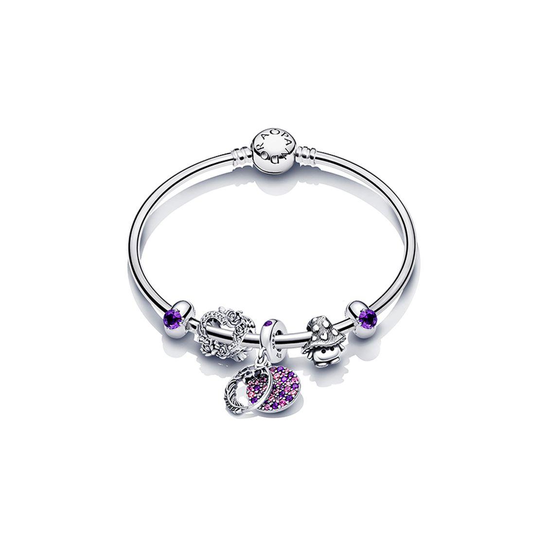 

Pandora 925 Silver Love Charm Bracelet Set Women Bracelets ZT2037 Box,17