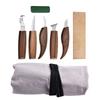 8/17pcs Square Handle Walnut Woodcarving Knife Set DIY Handmade Woodcarving Tools Woodcarving Knife