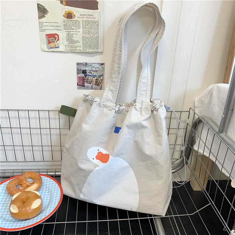 Lazy Wind Cloth Bag Women's Summer New Fashion Cute Shoulder Bag Large Capacity Commuter Tote Bag