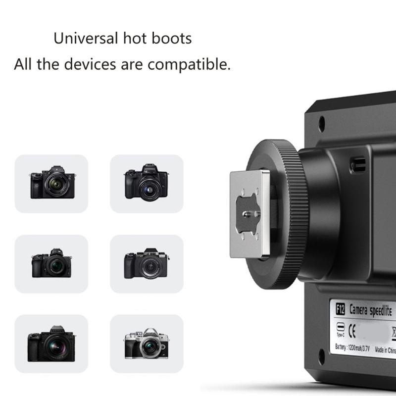 Camera Flash Speedlite 6000K Camera Flash Light Standard Hot Shoe Mount for DSLR Digital Camera Digital Photography