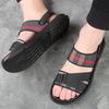 2025 direct sales men's cool slippers fashionable and trendy Oxford cloth 2025 summer new non-slip dual-purpose beach shoes men