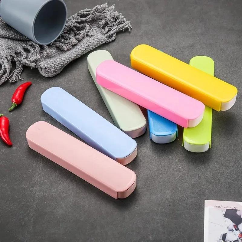 Universelle Tragbare PP Reise Geschirr Aufbewahrungsbox Etui Lebensmittelqualität Essgeschirr Küche Gabel Löffel Box Für Kind Schule Besteck