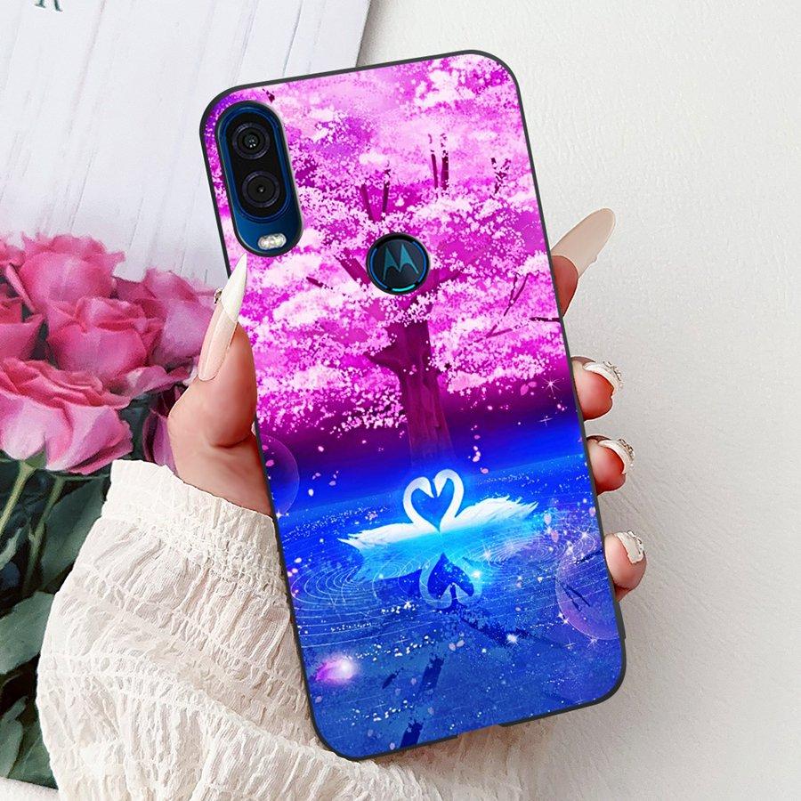 Για θήκη Motorola One Vision Κάλυμμα ONEVision Μοντέρνο Ζωγραφισμένο Σιλικόνης Μαλακό Πίσω Κάλυμμα Για θήκη Motor One Macro Προστατευτικό Κέλυφος