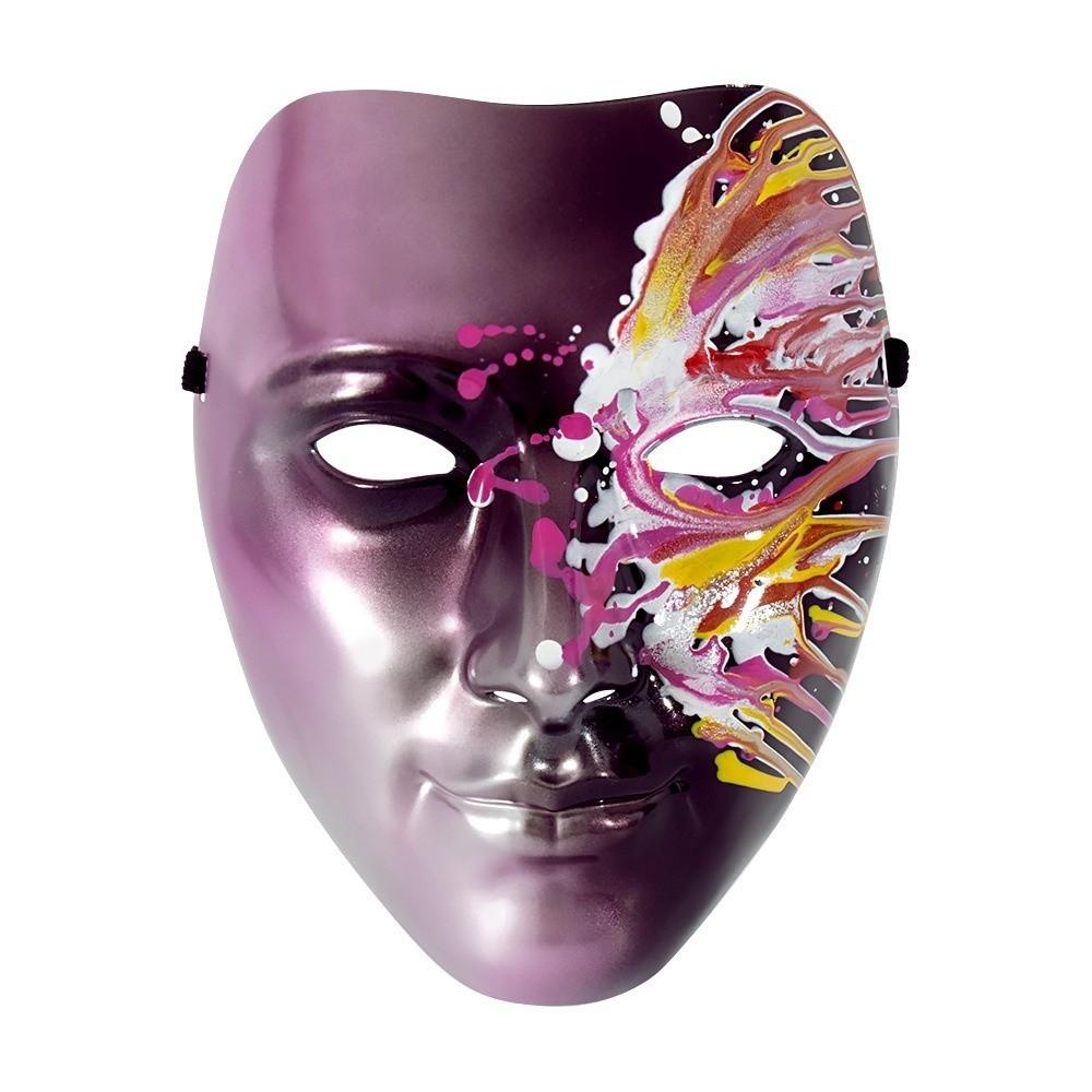 Flowing Phantom Paint Face Mask Plastic Anime Cosplay Props Personality Halloween Mask  Adult