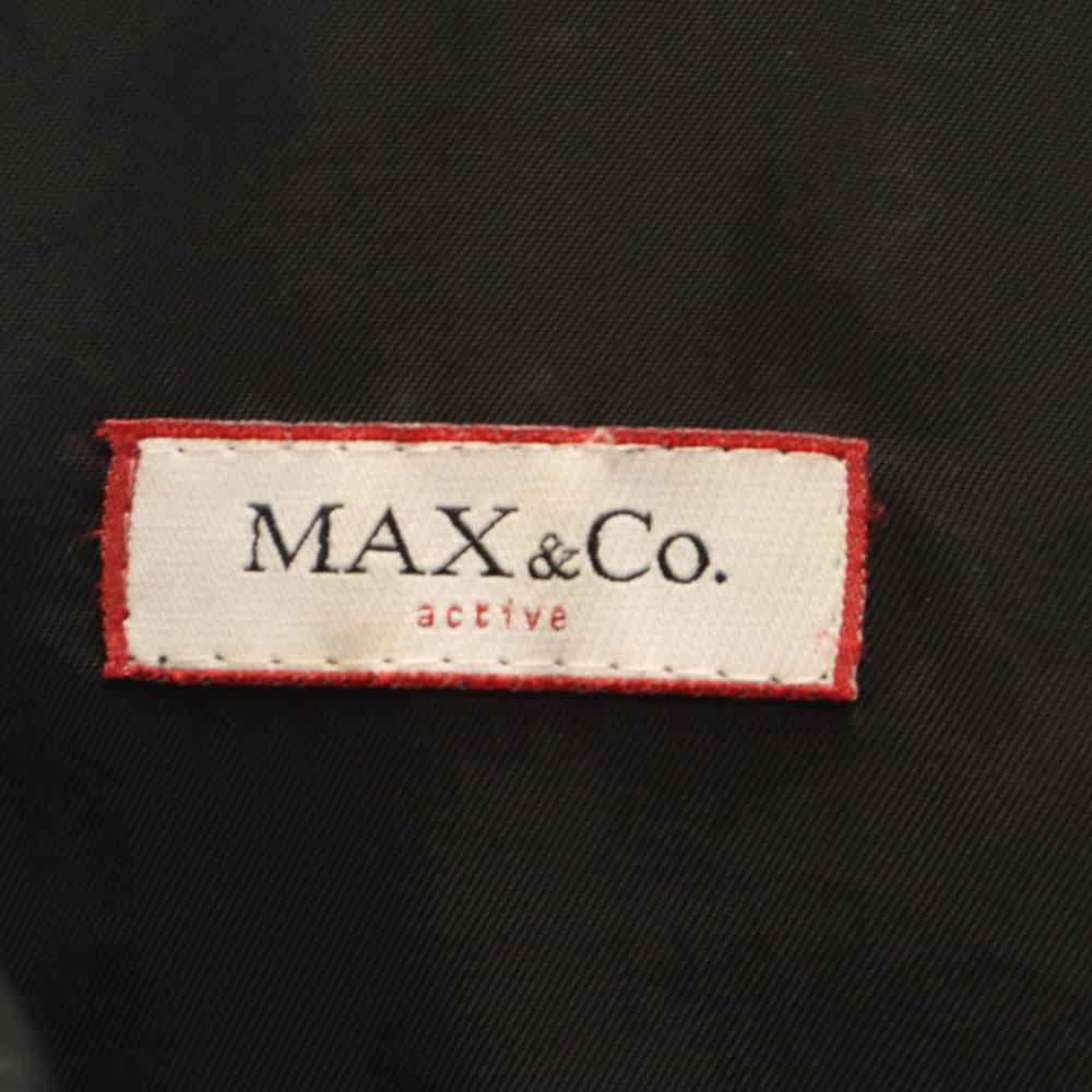MAX&CO leather jacket 40 black Women Used