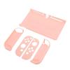 Protective Case for Switch Color Shell Full Protection Ergonomic Hand Grip Game Console Housing Cover Sakura Pink
