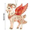 3/4/5PCS 2D Flat Goat Pendant Acrylic Christmas Tree Ornament New Zodiac Goat Souvenir  Bag Charms