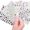 6 Sheets Christmas Nail Stickers Manicures Stickers Snowflake Nail Art Stickers Nails Art Decoration