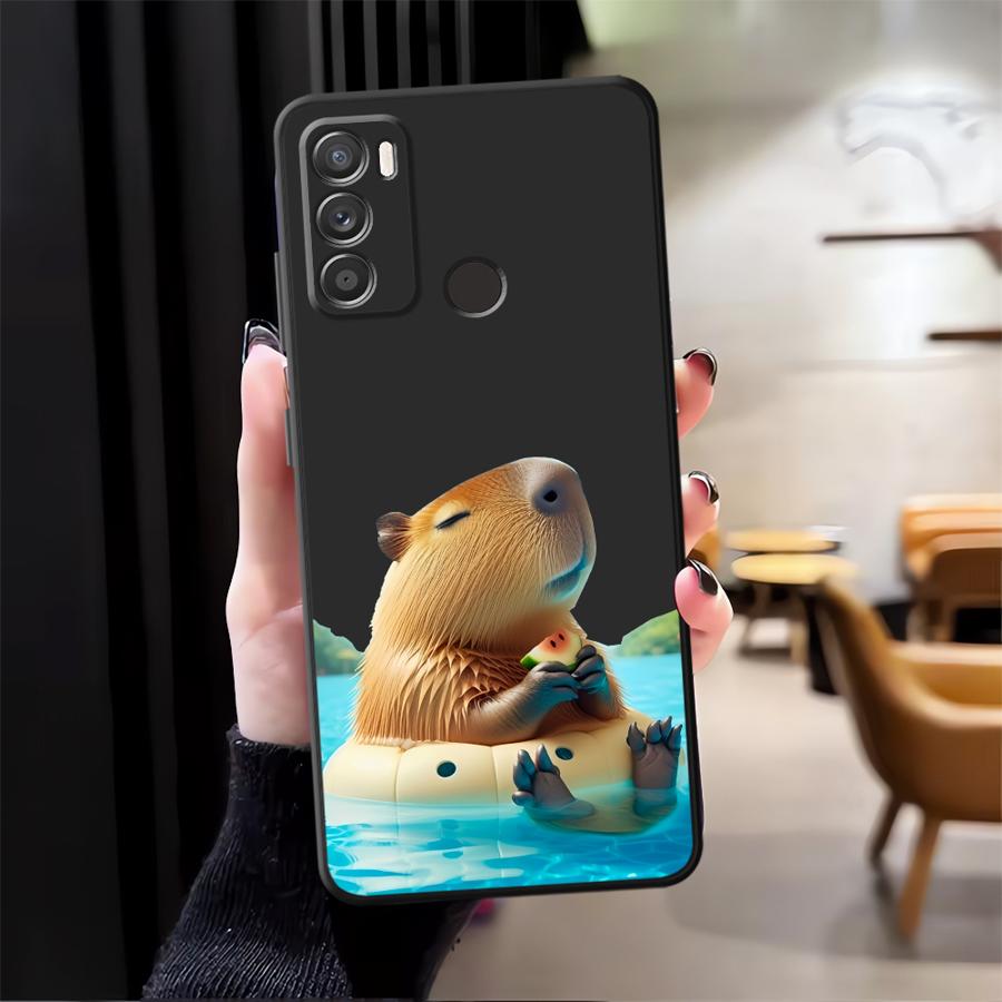 

Case for Moto Edge 20 30 S30 Pro X30 Pro Soft Back Phone Cover Cute Capybara Motorola Edge 30 Pro