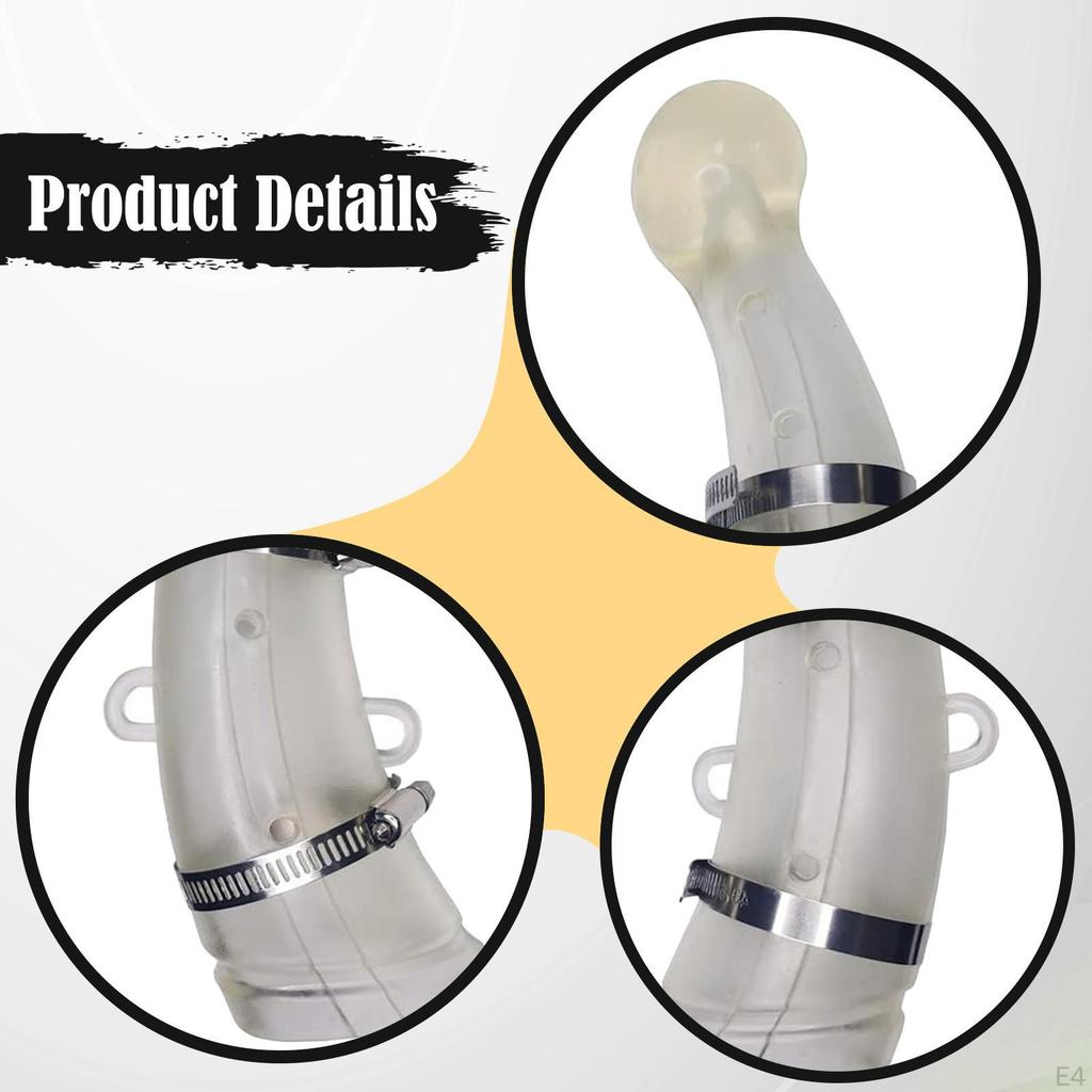 2 Pieces Cattle Cow Horn Covers Silicone Protectors Easy to Install Flexible for
