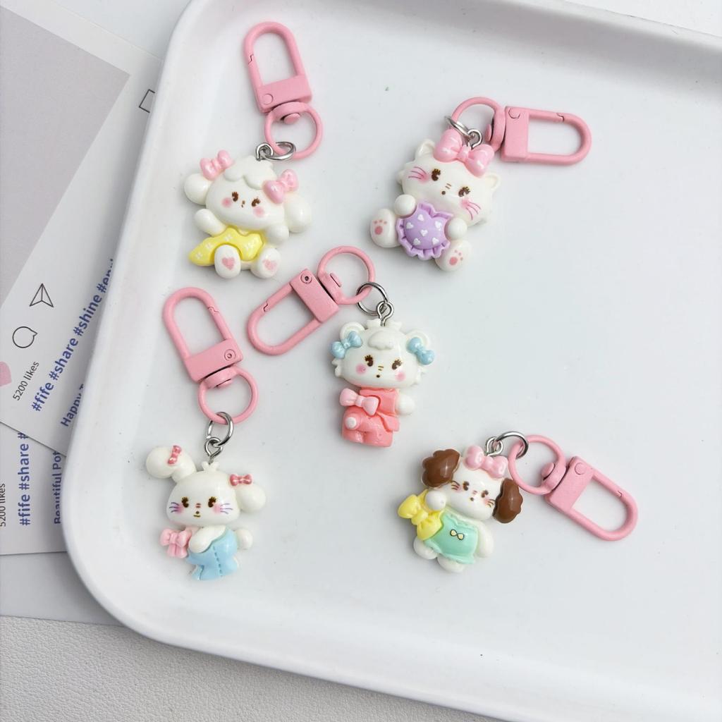 Cartoon Cute Melody Keychain Pendant Bag Charm for Couples and Friends