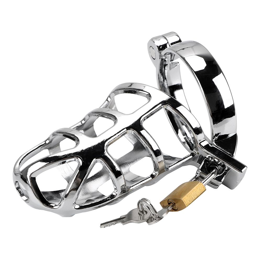 New Lockable Chastity Belt Penis Bondage Cock Ring Sleeve Lock Metal Cock Cage Male Chastity Device Sex Toys for Men 40/45/50mm