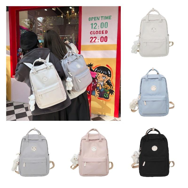 Ins Stylish And Spacious Nylon Backpack For Teenage Girls