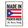Pc Vintage Metal Sign Retro Puerto Rican Pride Wall Decor Durable Aluminum Tin Art X Inch Handmade Home Decoration for F