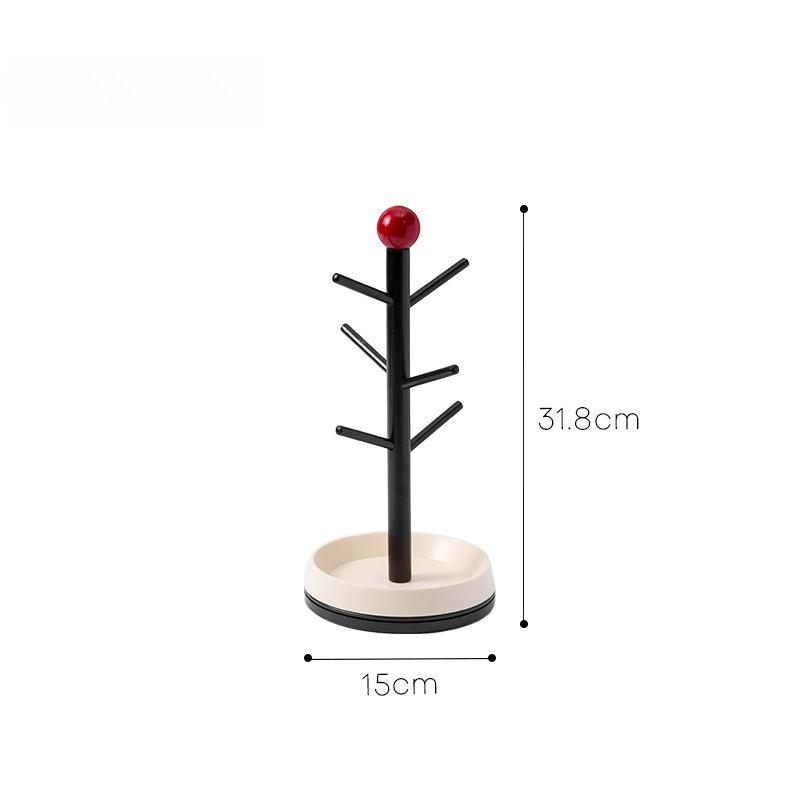 

Nordic Ins Cream Style Cup Drain Rack Kitchen Toilet Bathroom Table Top Cosmetics Storage Rack Simple Design Concept