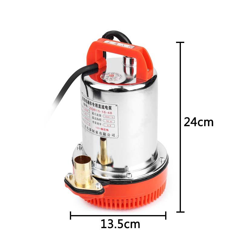 12V/24V/48V DC Pompă de apă submersibilă de uz casnic din oțel inoxidabil solar de dimensiuni mici