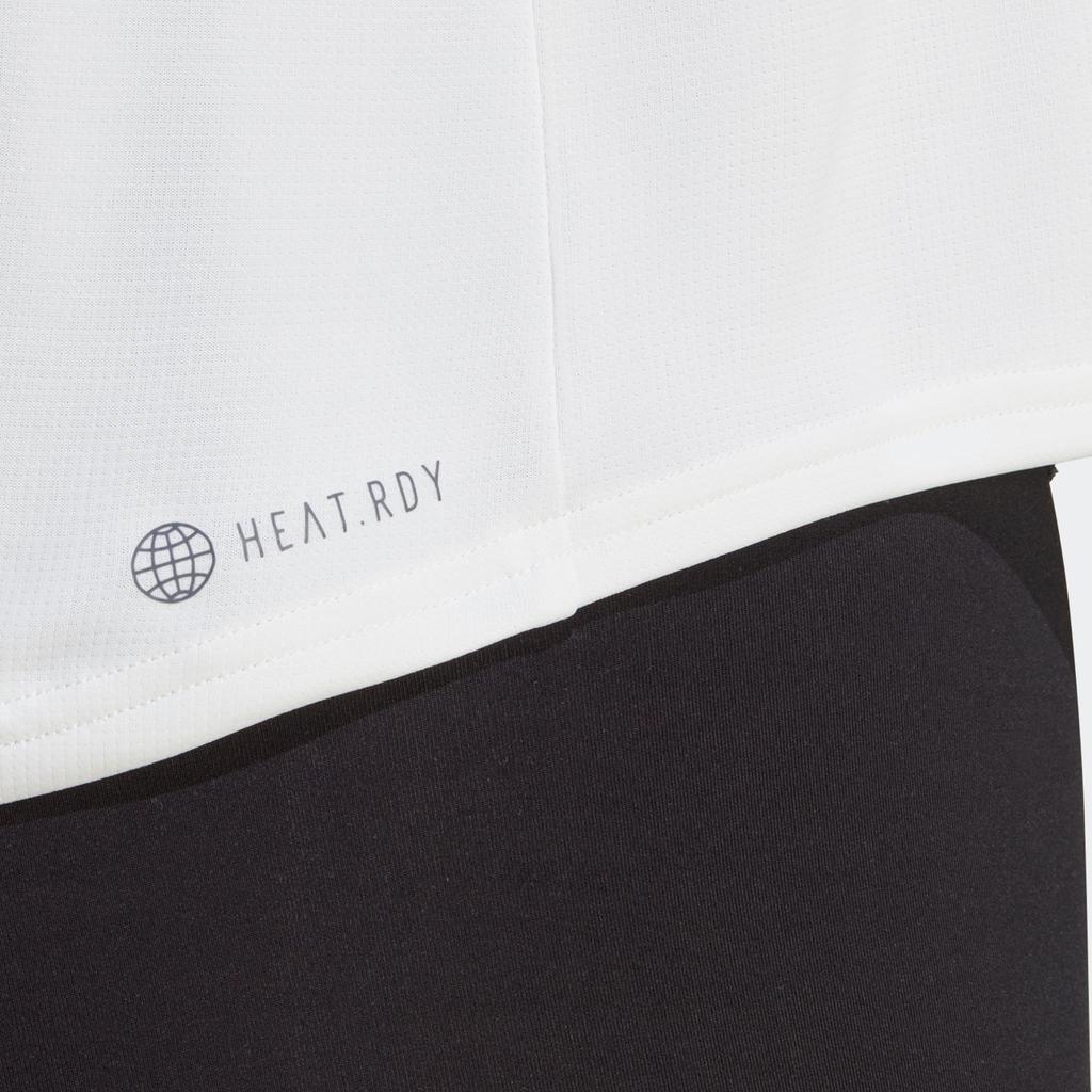 Adidas HIIT T Shirts Women's White Crew Neck Moderate Straight Fit II3248