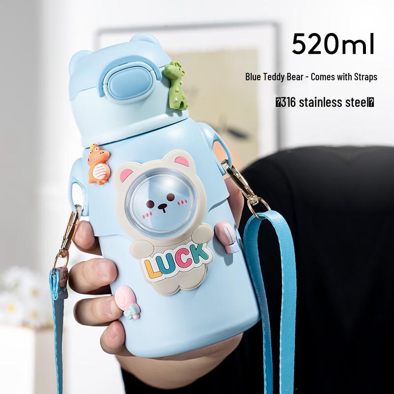 Tianxi Kids Insulated Water Bottle with Straw