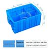 YISHUXIANG Plastic Divided Storage Box & Parts Organizer