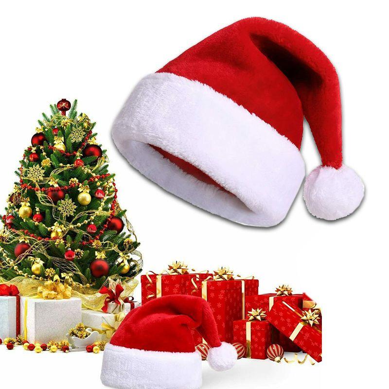 Classic Red And White Unisex Christmas Hat For Adults And Kids Holiday Party