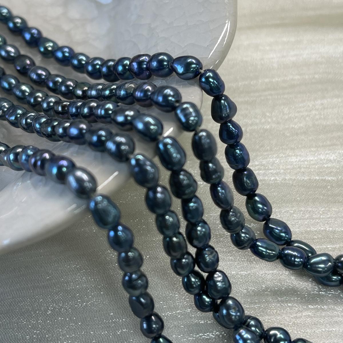 

Черный речной жемчуг 4-5 мм для изготовления украшений, DIY ожерелье, браслет, серьги, аксессуар 4-5mm чёрный