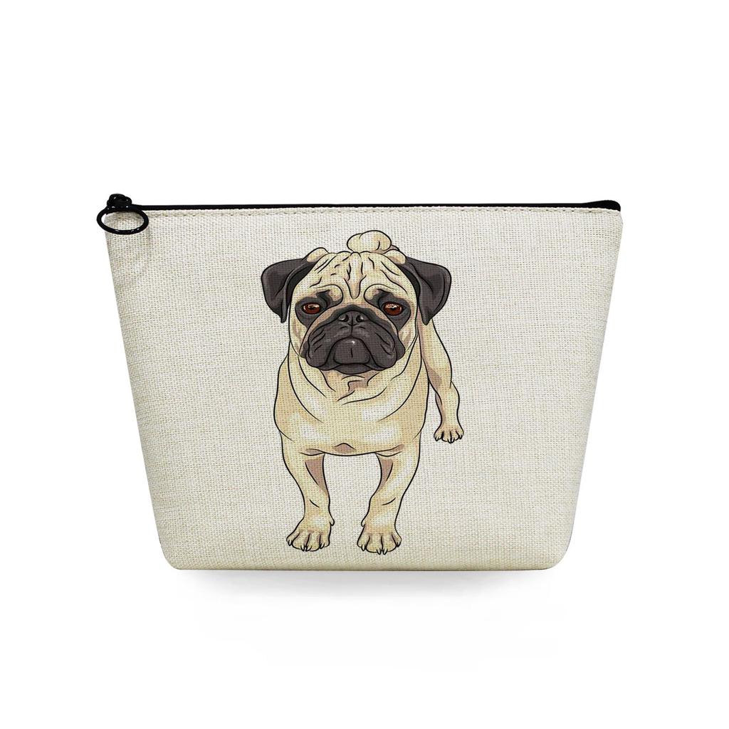 Women Dog Print Cosmetic Bag Toiletries Organize Travel Storage Case 6725