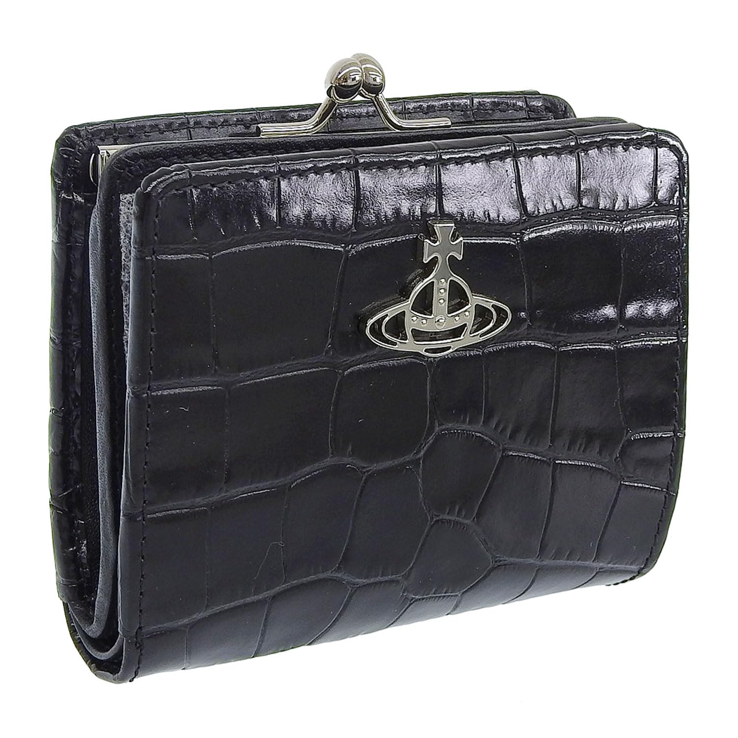 

Wallet Bifold Folding Wallet Compact Outlet Brand Embossed Leather Clasp Black WALLET FR PKT 5115002YWL0039N401 VIVIENNE WESTWOOD [Vivienne Westwood] чорний