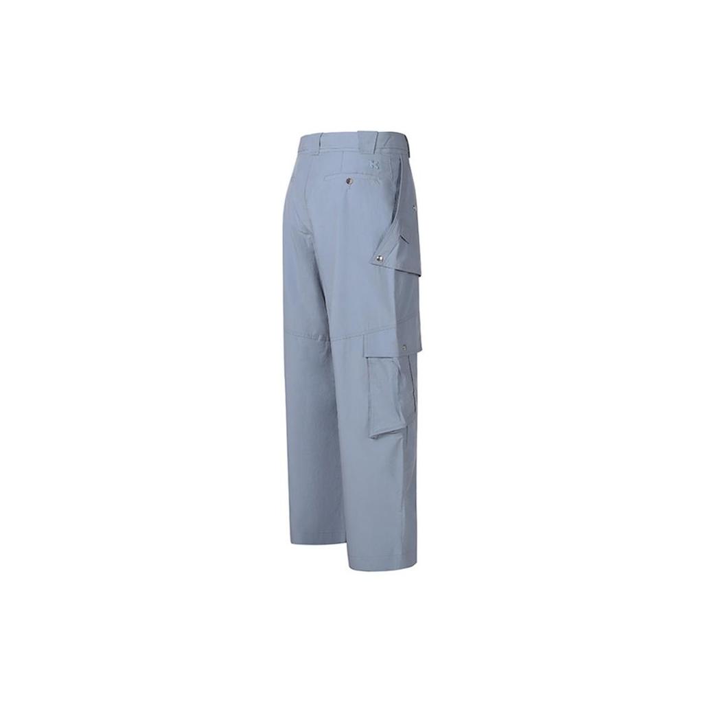Kenzo Casual Pants Men's Gray Blue Moderate Cargo Pants FB55PA4319SA-94