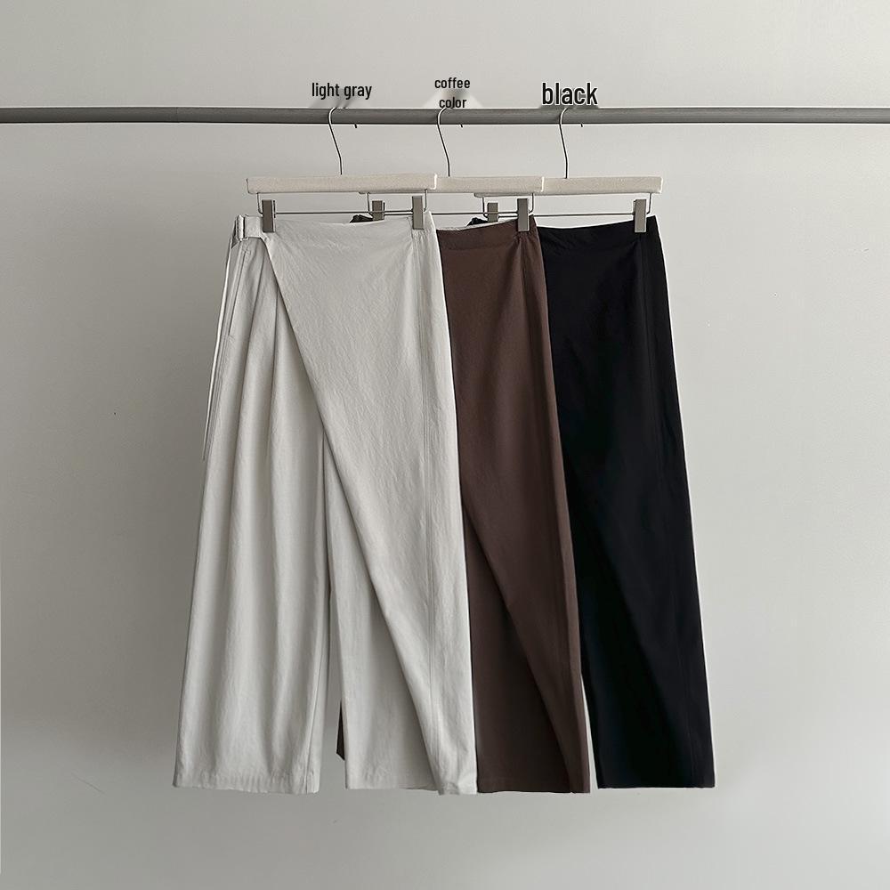 EVERTRUE Women s 2026 Spring High-Waisted Linen Wide-Leg Pants Small