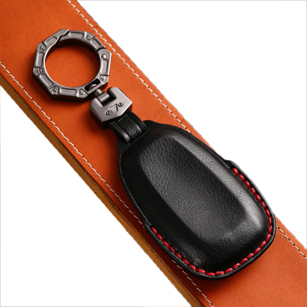 SAWAKAKI Subaru XV/WRX S4/STI/Forester/Impreza/Revogue/Legacy Outback/Crosstrek/Toyota GR86 Key Case Smart Key Cover Keychain 3 Buttons, Black