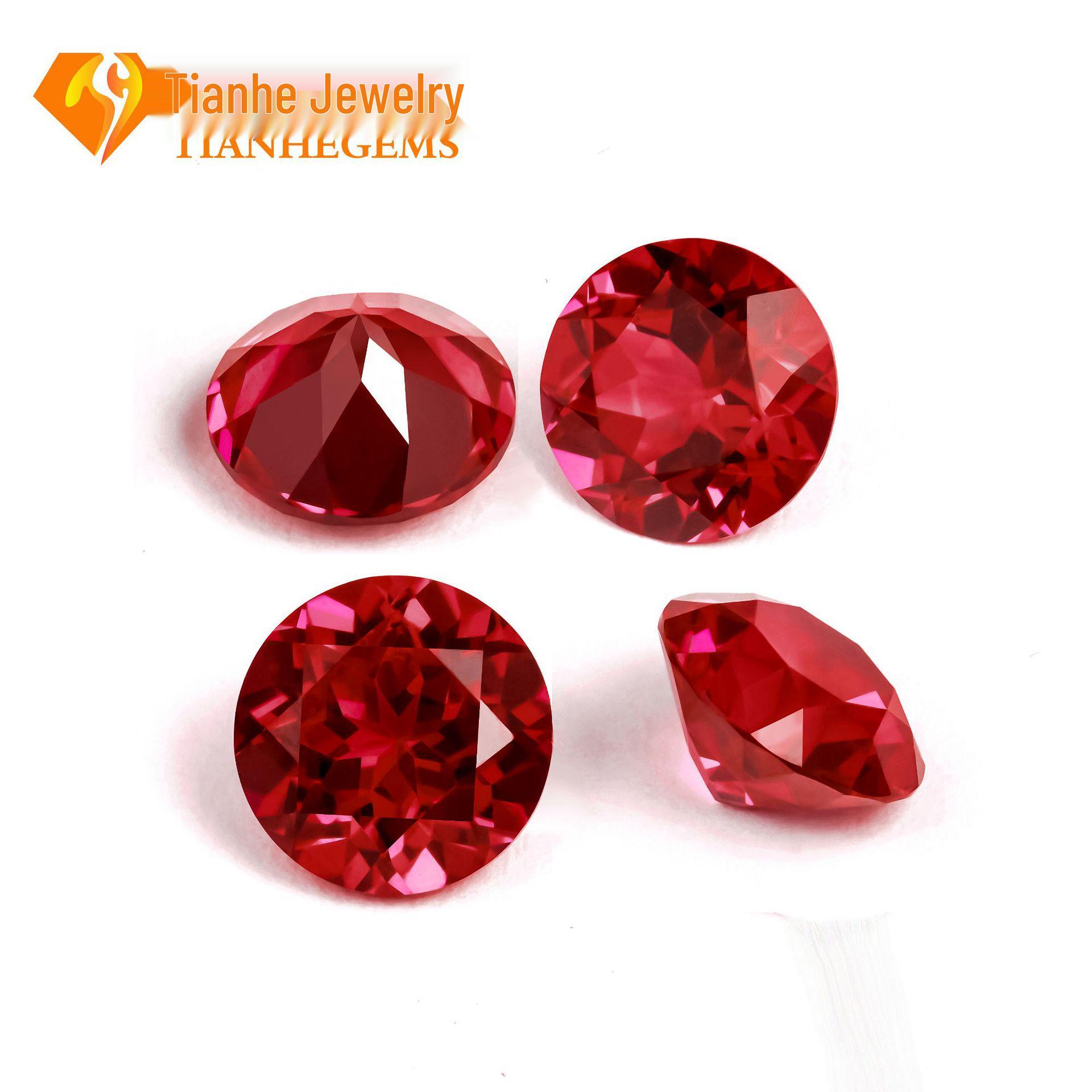 Lab-Grown Round Pigeon Blood Red Ruby Gemstone 3.0mm (~0.13-0.15ct)